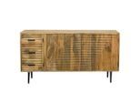 Livetastic , Braun , Holz , Mangoholz,Mangoholz , massiv,massiv , 1 Fächer , 3 Schublade(n) Schubladen , 160x40x86 cm , stehend, handgemacht ,