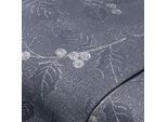 Jacquard "Ilex-Zweige" mit Glitzergarn, grau/silber