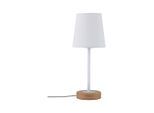 Paulmann , Braun, Weiß , Holz, Metall, Textil , 15.5x40x15.5 cm ,