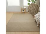 Teppich OTTO HOME "Lilia", grün (taupe), B:120cm H:5mm L:180cm, Kunstfaser, Teppiche, Teppich, Sisal-Optik, uni, waschbar, Wohnzimmer, Schlafzimmer, Esszimmer