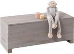 Sandkasten MUDDY BUDDY "Sandkasten & Kindersitzbank Discoverer", grau (warmgrau), Sandkästen, Kinder, B/H/L: 83cm x 32cm x 35cm, Massivholz, Sandkasten, B:83cm H:32cm L:35cm