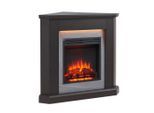 Möbelix , Dunkelbraun , Metall, Holzwerkstoff , 92x92x58 cm , Fernbedienung, Flammeneffekt separat schaltbar, Überhitzungsschutz, Thermostat, Dimmer ,
