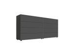 Mid.you , Anthrazit , Holzwerkstoff , 8 Schublade(n) Schubladen , 158x73x33 cm , erweiterbar, stehend ,