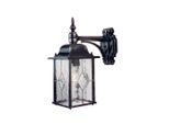 Elstead Lighting , Schwarz, Silberfarben , Metall, Glas , 15.9x37x28.6 cm , RoHS ,