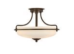 Elstead Lighting , Dunkelbraun, Bronzefarben , Metall, Glas , 30.1 cm , RoHS ,