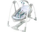 Babyschaukel INGENUITY "ConvertMe Swing-2-Seat Portable Swing - Nash", Baby, grau, Kunststoff, Metall, Stoff, Babywippen Babyschaukel, mit automatischer Schaukelfunktion und Sound-Effekt