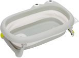 Babybadewanne FILLIKID "Faltbadewanne Dino", Baby, weiß (weiß, grau), Kunststoff, PP, Badewannen Babybadewanne