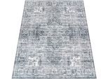 Teppich PACO HOME "Cambridge 461", grau, B:60cm H:12mm L:100cm, Polyester, Teppiche, Teppich, Kurzflor, orientalisches Muster, Vintage Design