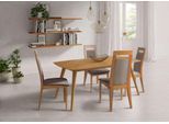 Esszimmerstuhl HOME AFFAIRE "CLIO", braun (buche, taupe, buche natur, taupe), B:48cm H:101cm T:58cm, Massivholz, Stühle, Esszimmerstuhl, Stuhl mit wasserabweisender Stoff