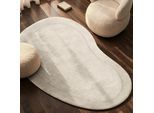 Teppich VILLEROY & BOCH "Wollteppich Kivi", beige (natur creme), B:125cm H:17mm L:200cm, Nylon, Wolle, Teppiche, Teppich, Handgewebt, Wolle, Bordüre, Einfarbig, Läufer, Wohnzimmer, Organisch