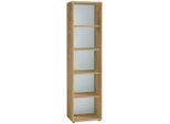 Germania , Weiß, Eichefarben , Holzwerkstoff , 4 Fächer , 50x196x37 cm , Made in Germany , Beimöbel erhältlich, stehend ,