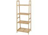 Möbelix , Naturfarben , Holz , Bambus,Bambus , massiv,massiv , 4 Fächer , 53x133x35 cm ,