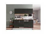 Respekta , Grau, Eichefarben , Holzwerkstoff , 1 Schublade(n),1 Schublade(n) Schubladen , seitenverkehrt montierbar, nur wie online abgebildet bestellbar , E , 195 cm , Made in Germany , links aufbaubar, rechts aufbaubar ,