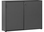 Aktenschrank SCHILDMEYER "Serie 1500, Aktenschrank, Made in Germany, B: 160,2 cm", grau (anthrazit), B:160,2cm H:119,4cm T:41cm, FSC-zertifizierter Holzwerkstoff, Schränke, Aktenschrank, Solide Verarbeitung - Dieses Produkt ist in Deutschland gefertigt
