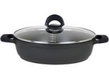 Bräter GSW "SilcoGuss noir", schwarz, Ø:24cm, Töpfe, Bräter, Induktion, incl. Literskala