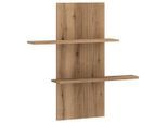 Möbelix , Eichefarben , Holzwerkstoff , 2 Fächer , 96x100x21.6 cm ,