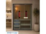 Sanotechnik , Fichtefarben , Holz, Glas , Fichte , 120x200x150 cm ,