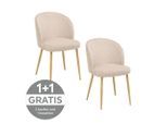 Mid.you , Naturfarben, Beige , Metall, Textil , 49x78x58 cm ,