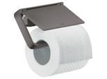 hansgrohe Axor Papierrollenhalter 42836340 mit Deckel, Metall, brushed black chrome