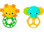 Greifspielzeug BRIGHT STARTS "Soother Pals Easy-Grasp Teether Toys", bunt, Greifspielzeug, Baby, Kunststoff, Greifspielzeug