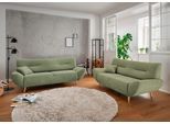 Polstergarnitur HOME AFFAIRE "Drago, Set: 3er-2er, modern & zeitlose Formensprache, komfortabel", grün, H:81cm T:90cm, 100% Polyester, Sitzmöbel-Sets, Polstergarnitur, als Sessel/Polsterecke erhältlich, versch. Stoffe, inkl. 2 Zierkissen