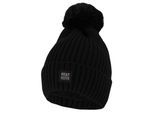 Bommelmütze HEATKEEPER, Damen, schwarz, Obermaterial: 100% Polyester, Mützen Bommelmütze, für Herbst- und Wintermode, für Outdoor-Aktivitäten