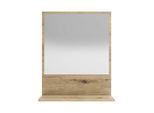 Spiegel OTTO HOME "Baltrum", braun (evoke, eiche), B:60cm H:74cm T:13,6cm, Holzwerkstoff, Spiegelglas, Spiegel, Spiegel, in 2 Breiten 60/80 cm, mit Ablage