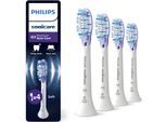 Aufsteckbürsten PHILIPS SONICARE "G3 Premium Gum Care", weiß, Zahnbürstenköpfe, 4 Stk., Aufsteckbürsten, für gesünderes Zahnfleisch, für jedes Sonicare Handstück