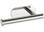 Toilettenpapierhalter WENKO "Orea", silber (silberfarben), B:16cm H:4,5cm L:7cm, Edelstahl, Toilettenpapierhalter, Toilettenpapierhalter, Befestigen ohne Bohren