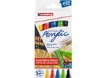 edding Acrylmarker-Set medium, Basic, 5 Stifte