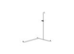 Hewi System 900 Edelstahl-Duschhandlauf 900.35.307XA92 1250 x 765 x 965 mm, matt, Halter anthrazitgrau, links