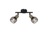 Globo , Schwarz , Metall , 8x14x22 cm , CE , verstellbare Spotlights ,