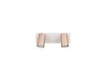 Trio Leuchten , Braun, Grau , Metall , 9x15x30 cm ,