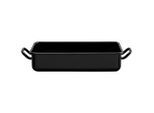 Riess , Schwarz Hochglanz , Metall , 1000 l , rechteckig , 15x5x23 cm , hitzebeständige Griffe, backofengeeignet, kratzfest, geschmacksneutral, PTFE-frei ,