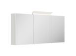 Mid.you , Weiß Hochglanz , Glas , 6 Fächer , 140x62x17 cm , Soft-Close-System, hängend ,