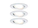 Paulmann , Weiß, Alufarben , Metall , 84 mm , rund , F ,