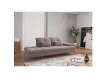 Sit & More , Taupe , Textil , 231x90x122 cm , Goldenes M, Oeko-Tex® Standard 100, Made in Europe, DGM-Klimapakt , Rücken echt, Armteil rechts ,