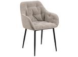 Mid.you , Beige , Textil , Füllung: Polyurethan (Pur) , 58x83x55 cm ,