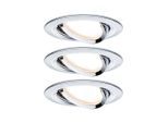 Paulmann , Chromfarben , Metall , 84 mm , G , 3 Helligkeitsstufen ,