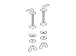 Geberit Set Scharniere für WC-Sitz 598155000 (2 Stück)