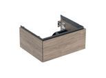 Geberit One Waschtisch-Unterschrank 505071006 59,2 x 50,4 x 47 cm, Nussbaum hickory/Melamin Holzstruktur, 1 Schubladen