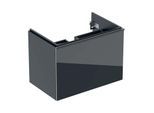 Geberit Acanto Waschtischunterschrank 500611161 74x53,5x47,6 cm, Glas schwarz - schwarz matt