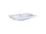 Geberit Acanto Slim Möbelwaschtisch 500641012 weiss, mit Überlauf, 75 x 48 cm