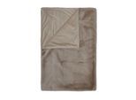 Überwurf ESSENZA "Plaid Furry", beige (taupe), B:150cm L:200cm, Obermaterial: 100% Polyester PES., Wohndecken, Überwurf