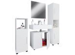 Mid.you , Weiß , Holzwerkstoff , 122 cm , stehend ,