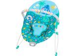 Babywippe BRIGHT STARTS "Stitch Ohana Paradise Vibrating Bouncer", Baby, blau (blaugrün), Kunststoff, Metall, Stoff, Babywippen Babywippe