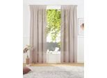 Vorhang "Lanea, 1 Stück, Multifunktionsband, halbtransparent, Leinenoptik" Gr. 3, beige (sand), B:135cm H:225cm, Baumwolle, Polyester, LEGER HOME BY LENA GERCKE, Gardinen, Vorhang, Leinenoptik, 1 Schal, verschiedene Größen