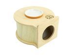 Getzoo Einkammernhaus (Ø 16cm) mit Tonuntersetzer