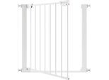 Türschutzgitter KINDERKRAFT "SAFE SNAP", Baby, Gr. B/H/T: 73,5cm, weiß, Metall, Schutzgitter Türschutzgitter