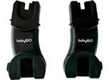 Adapter für Kinderwagen BABYGO "Twinner", Baby, schwarz, Kunststoff, Kindersitz-Befestigungen Adapter für Kinderwagen, passend für fast alle Babyschalen